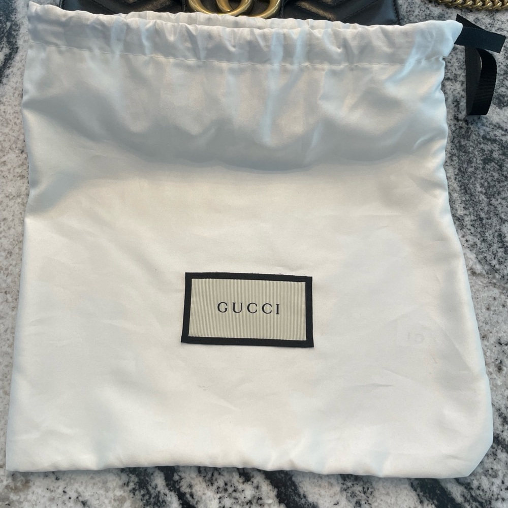 Gucci GG Marmont WOC Crossbody Mini Black Leather w/Box New - Picture 14 of 16